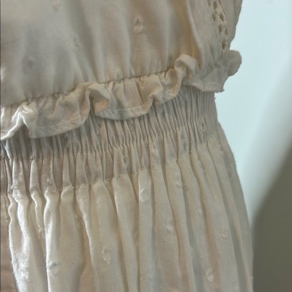 BB Dakota by Steve Madden White Tiered summer Midi Sundress size L - Picture 7 of 9